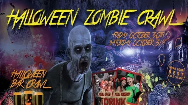 Image: Charlotte Zombie Crawl - Halloween Bar Crawl - Party Pass to 10+ Bars - Sat Oct 31st