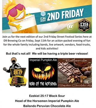 Image: Join us for our upcoming 2nd Friday for a TRIPLE BEER RELEASE!