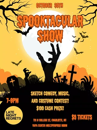 Image: Late Night Regrets Spooktacular Oct. 30: Sketch comedy, live music, costume contest