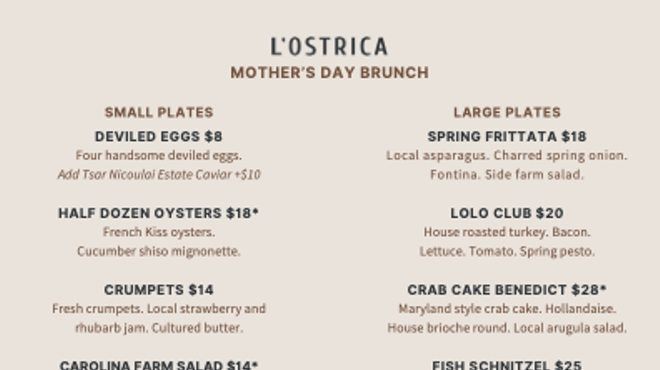 Image: Mother's Day at L'Ostrica