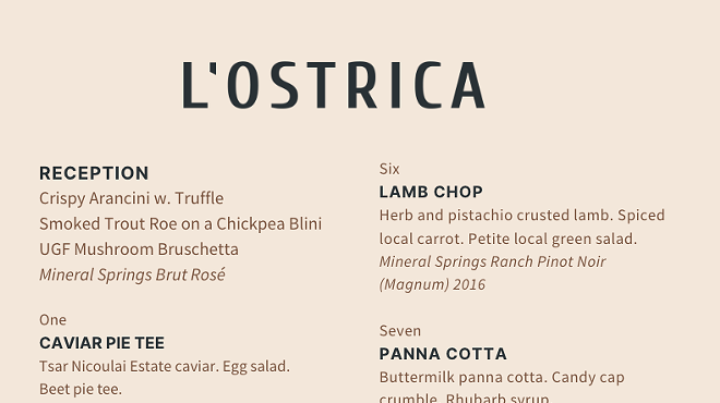 Image: Soter Vineyards Wine Dinner at L&rsquo;Ostrica
